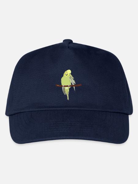 Wellensittich der sich putzt - Kinder Basecap - Navy