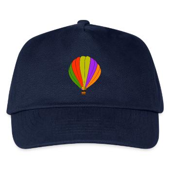 heissluftballon ballon luftfahrt - Kinder Basecap - Navy - Vorne