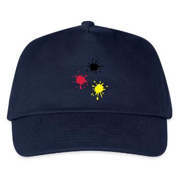 Kunst, Klecks, kunstklecks (super cheap!) - Kinder Basecap - Navy - Vorne