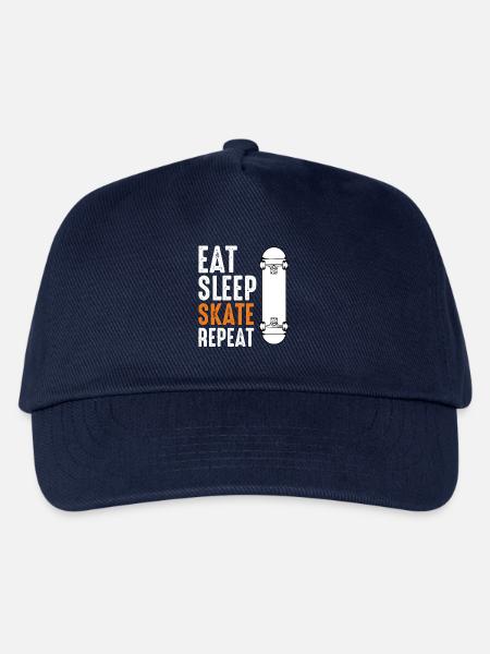 Eat Sleep Skate Repeat - Kinder Basecap - Navy