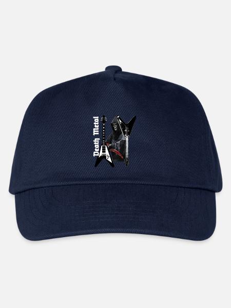 Musik Heavy Metal Black Metal deaht metal Skull - Kinder Basecap - Navy
