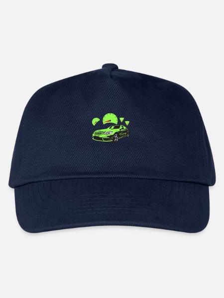 Car Tuning Tacho Auto Automobil Raser PS Rally - Kinder Basecap - Navy