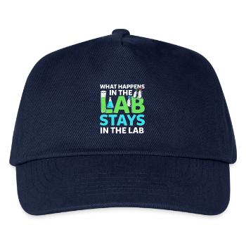 What Happens In The Lab Stays In Lab Chemie Labor - Casquette de baseball Enfant - marine - Devant