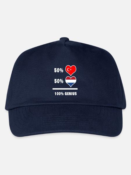 Niederlande und Türkei genial / Geschenk - Kinder Basecap - Navy