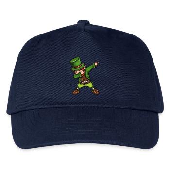 Tanzender Kobold St. Patrick's Day irisch - Kinder Basecap - Navy - Vorne