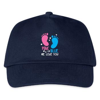 Gender Reveal Party - Kinder Basecap - Navy - Vorne