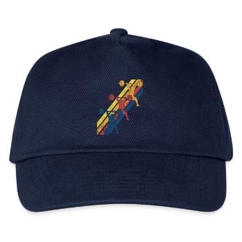 Gewichtheben Gewichtheber - Kinder Basecap - Navy - Vorne