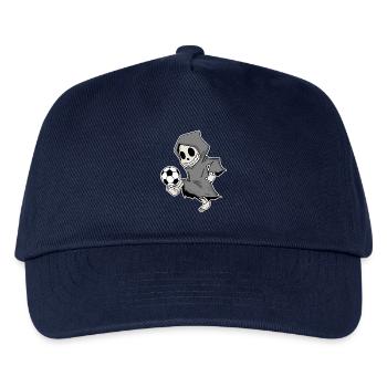 Grim Reaper with football - Kids’ Baseball Cap - navy - Front