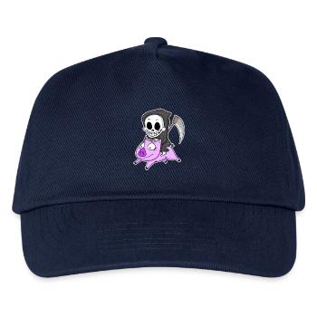Grim Reaper and Pig - Kids’ Baseball Cap - navy - Front