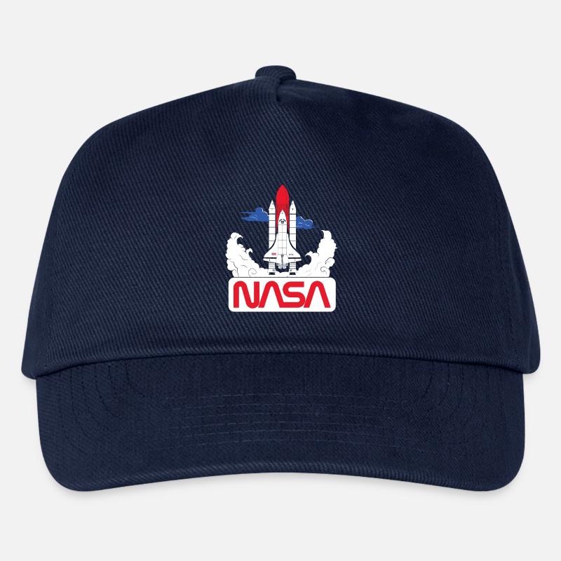 NASA Space Shuttle Start Grafik - Kinder Basecap - Navy