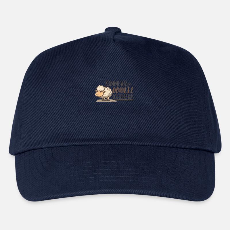 Schaf Schafe, Bauern Hirten Bauern Geschenk - Kinder Basecap - Navy