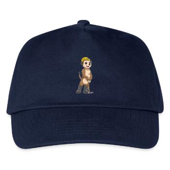 Erdmännchen Bergarbeiter Spitzhacke Bergbau - Kinder Basecap - Navy - Vorne