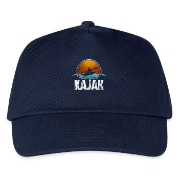 Kajak Kajakfahren - Kinder Basecap - Navy - Vorne