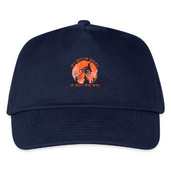 My Broom Is Broken, Now I Ride Bike - Kids’ Baseball Cap - navy - Front