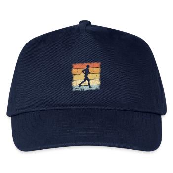 Jogging Sunset - Kids’ Baseball Cap - navy - Front