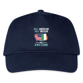 Half American Half Irish - Kids’ Baseball Cap - navy - Front