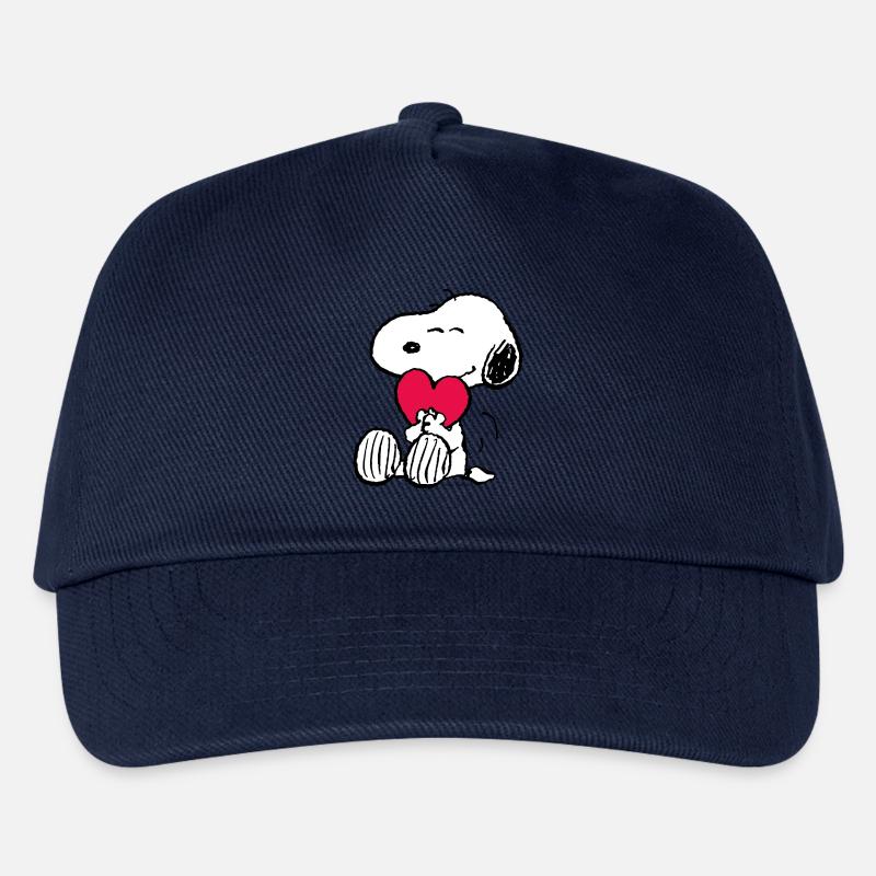 Peanuts Snoopy Liebe Herz Love - Kinder Basecap - Navy