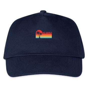 Vintage Thailand Vacation Asia Sunset Ko Samui - Kinder Basecap - Navy - Vorne