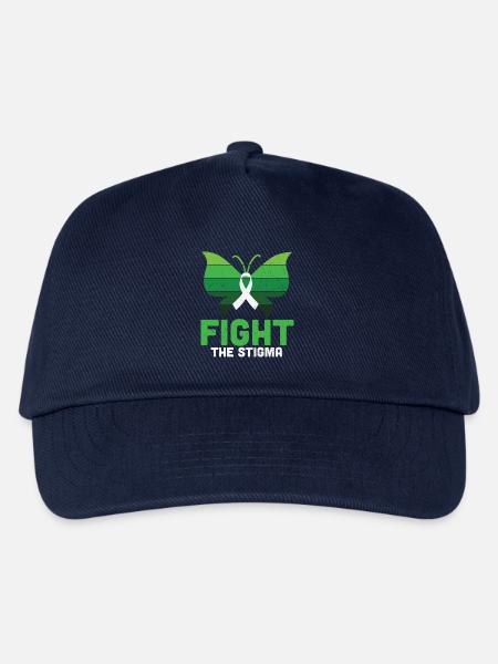Fight The Stigma Butterfly Mental Health - Kinder Basecap - Navy