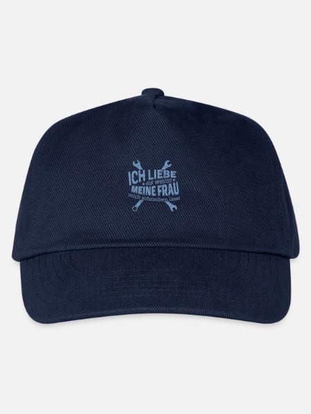 Ich liebe es wenn meine Frau mich schrauben lässt - Kinder Basecap - Navy