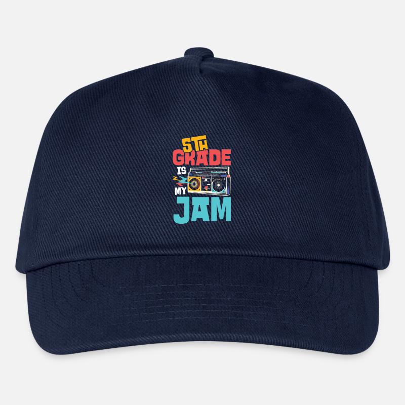 5. Klasse Musik-Design mit Kassette und Jam - Kinder Basecap - Navy