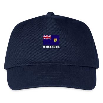 Turks And Caicos Islands Flag - Kids’ Baseball Cap - navy - Front