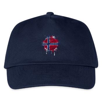 Norwegen - Kinder Basecap - Navy - Vorne