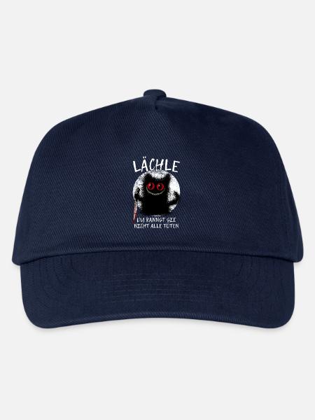 Lächle Du Kannst Sie Nicht Alle Töten Grinsekatze - Kinder Basecap - Navy
