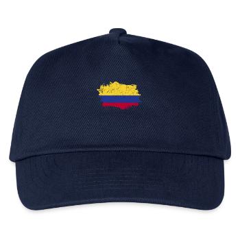 Colombia Flag Grunge Colombia Flag - Kids’ Baseball Cap - navy - Front