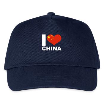 I love China heart flag China - Kids’ Baseball Cap - navy - Front