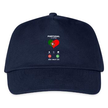 Portugal is calling Portugal Heart Souvenir - Kids’ Baseball Cap - navy - Front