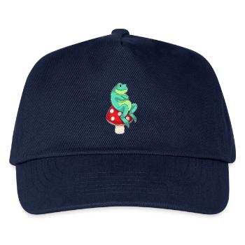 Frosch Pilz - Kinder Basecap - Navy - Vorne
