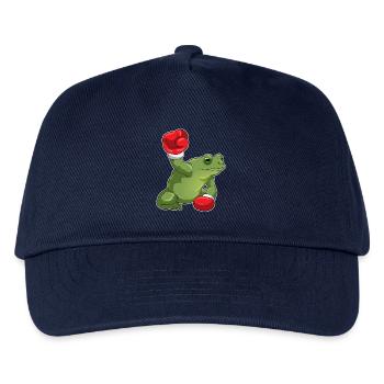 Frosch Boxer Boxhandschuhe Boxen - Kinder Basecap - Navy - Vorne