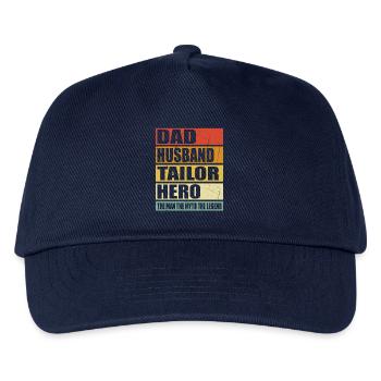 Vater Ehemann Schneider Held - Kinder Basecap - Navy - Vorne