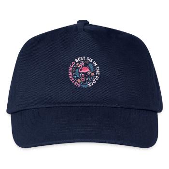 Best Sis In The Flock Sistermingo - Kinder Basecap - Navy - Vorne