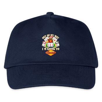 Lustiger Casino Spruch für echte Zocker - Kinder Basecap - Navy - Vorne