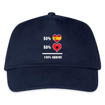 Albanie et Espagne génie / cadeau - Casquette de baseball Enfant - marine - Devant