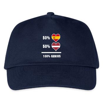 Génie de la Lettonie et de l’Espagne / cadeau - Casquette de baseball Enfant - marine - Devant