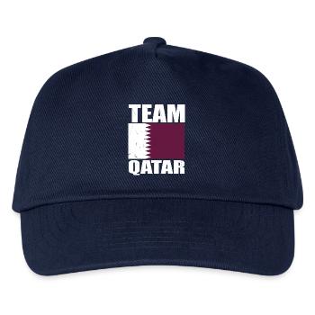 Team Katar Fußball - Kinder Basecap - Navy - Vorne