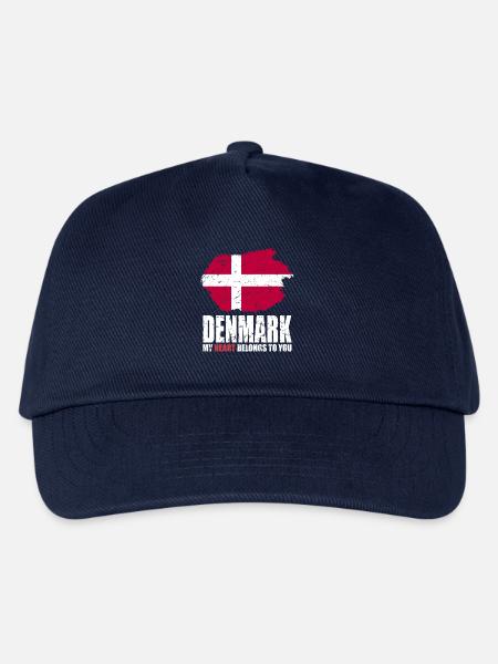 Dänemark Fahne - Kinder Basecap - Navy