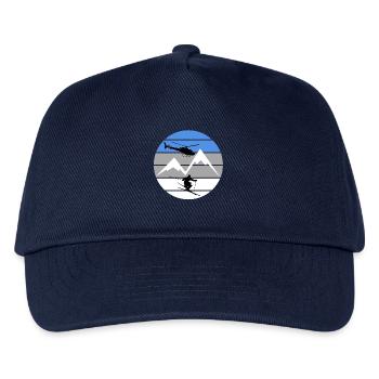 Héliski - Ski Sports d’hiver - Casquette de baseball Enfant - marine - Devant