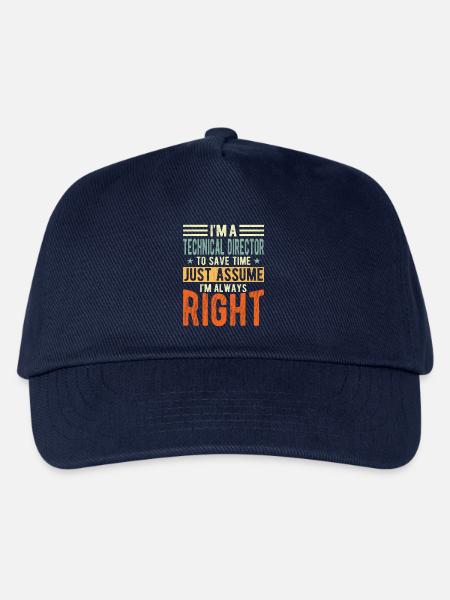 Technischer Direktor - Kinder Basecap - Navy