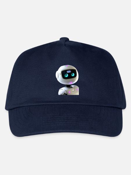 Futuristischer humanoider Roboter - Kinder Basecap - Navy
