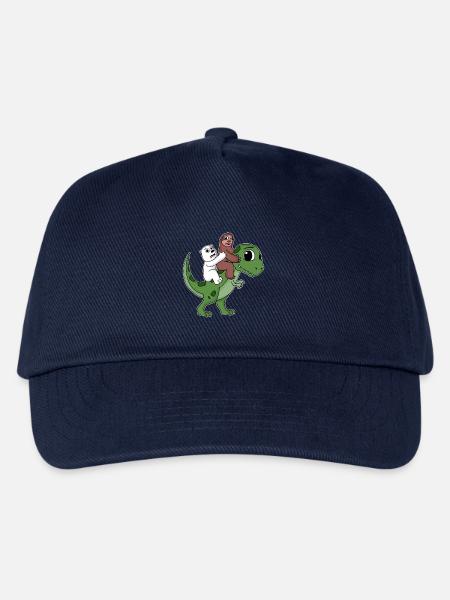 Dinosaurier Dino Faultier Bär - Kinder Basecap - Navy
