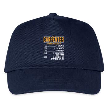Tischler Stundenlohn - Kinder Basecap - Navy - Vorne