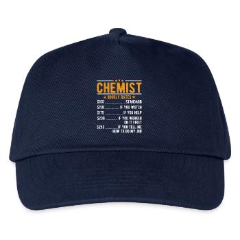 Chemiker Stundenlohn - Kinder Basecap - Navy - Vorne