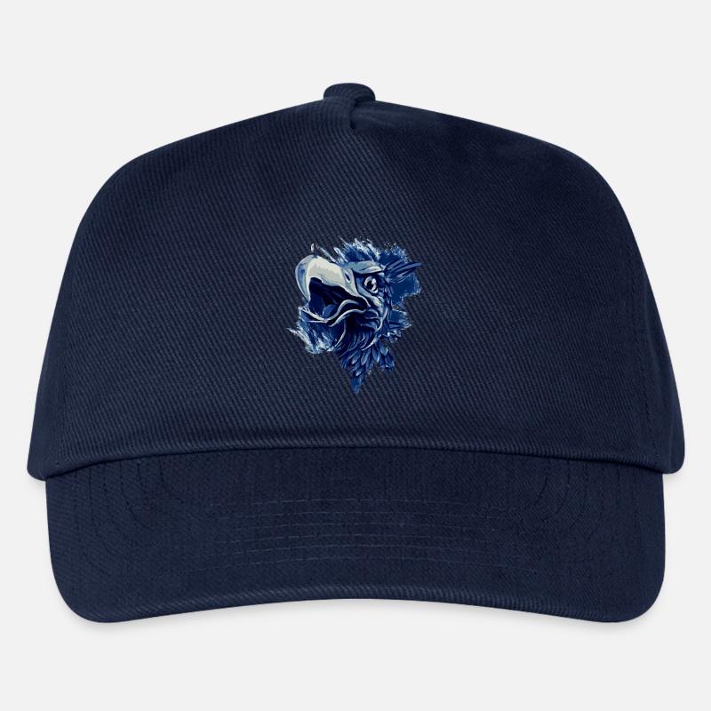 Greif in blau weiss Rostock - Kinder Basecap - Navy