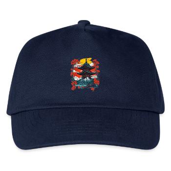 Traditional Japanese temple landscape - Kids’ Baseball Cap - navy - Front