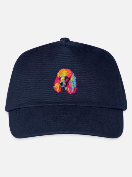 Pudelhund Bunt - Kinder Basecap - Navy