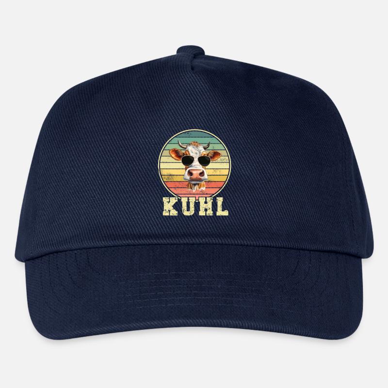Kuh Kühe - Kinder Basecap - Navy